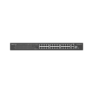 Reyee 24-Port 10/100 Mbps with 2-Port Gigabit Rackmount PoE Switch RG-ES126S-LP