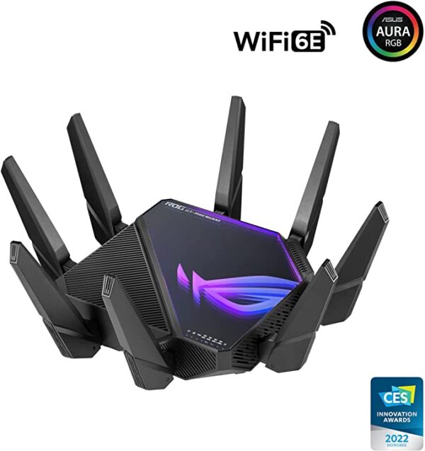 ASUS ROG Rapture WiFi 6E Gaming Router (GT-AXE16000) - Quad-Band
