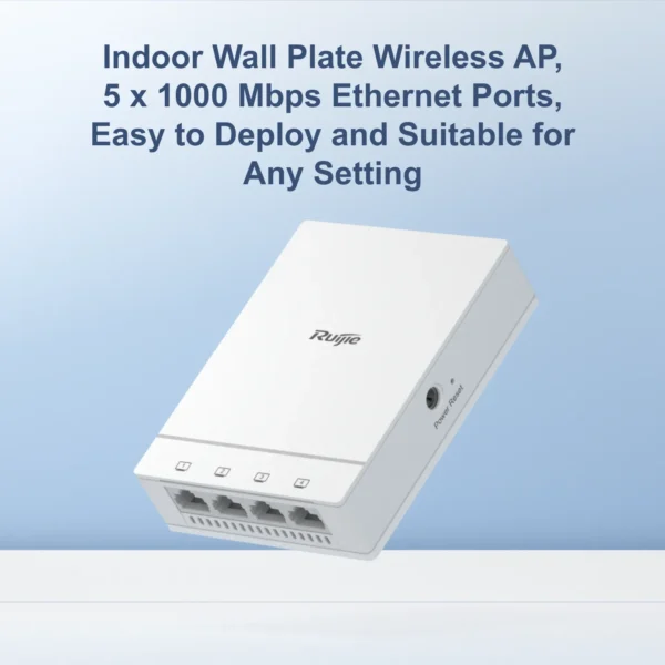RG-AP180 Wi-Fi 6 Dual Radio 1775 Mbps Indoor Wall Plate Wireless AP