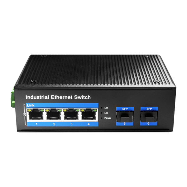 CUDY 4 Port Gigabit Industrial Unmanaged PoE Switch IG1004S2P