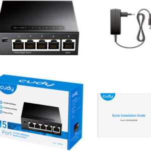 5-PORT GIGABIT CUDY 10/100/1000M METAL SWITCH GS105