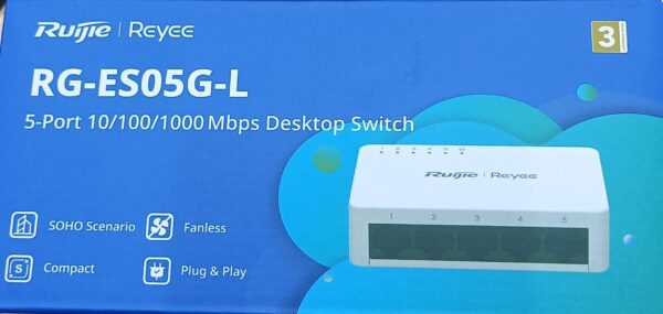 RG-ES05G-L, 5-Port 10/100/1000 Mbps Unmanaged Non-PoE Switch - Image 4