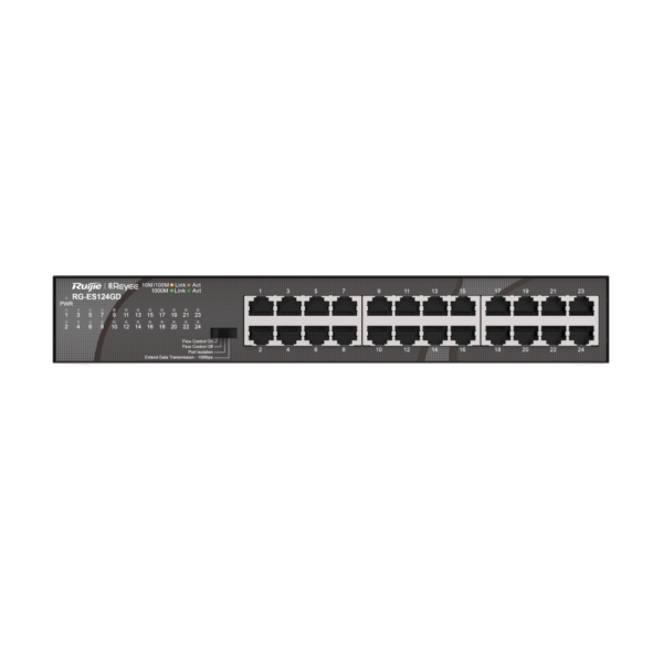 RG-ES124GD, 24-port 10/100/1000Mbps Unmanaged Switch - Image 3