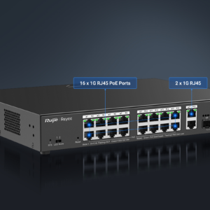 RG-ES220GS-P 20-Port Gigabit Smart Cloud Managed PoE Switch