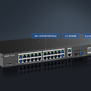 RG-ES228GS-P 28-Port Gigabit Smart Cloud Managed PoE Switch