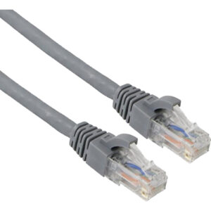 Excel Category 6A Patch Lead U/UTP Unshielded LS0H Blade Booted 3m - Grey