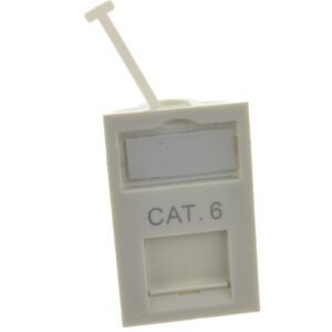 FLOOR BOX KEYSTONE CAT6 LOW PROFILE NETWORK 6C MODULE 38 X 25mm KUWES