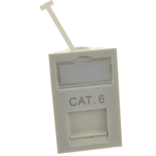FLOOR BOX KEYSTONE CAT6 LOW PROFILE NETWORK 6C MODULE 38 X 25mm KUWES