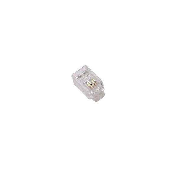 KUWES RJ11 CONNECTOR 6P4C 100 PCS PACK - Image 2