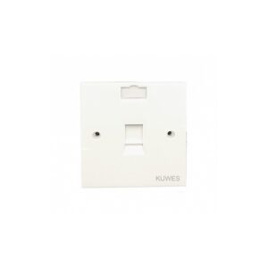 Kuwes UK Single Outlet Faceplate 86x86mm